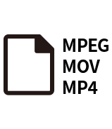 データ形式 MPEG・MOV・MP4
